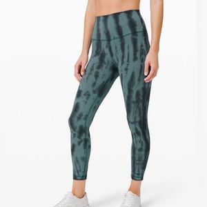 lululemon athletica Green Tie-Dye High-Rise Leggings